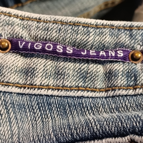 Vigoss Women Size 11 New York Boot Denim Jeans Distressed Medium Wash - Picture 7 of 8